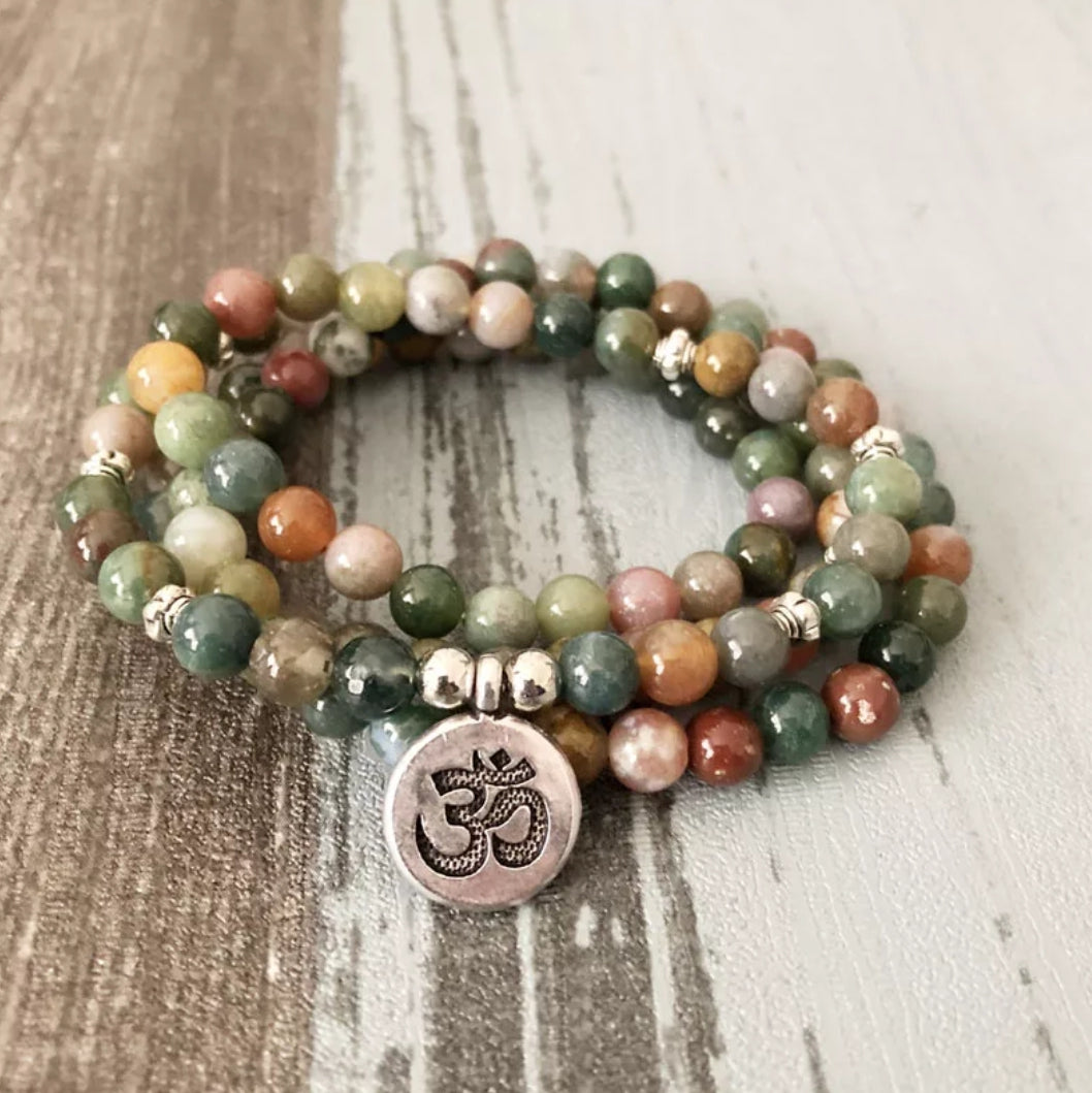 Indian Agate Full Mala