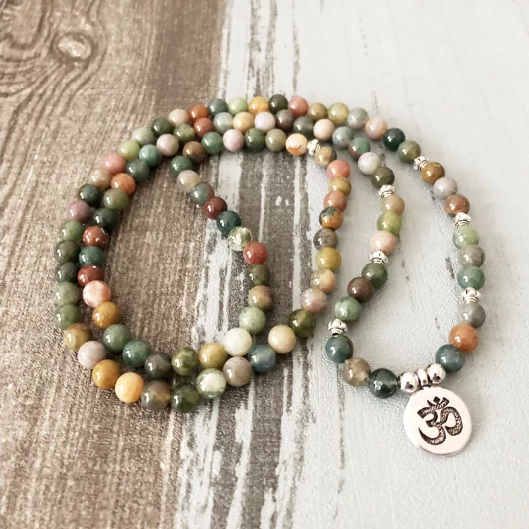 Indian Agate Full Mala