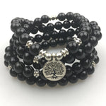 Black Onyx Tree Of Life Full Mala