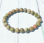 Unakite Jasper Stone Bracelet