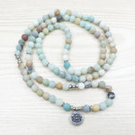 Matte Amazonite Full Mala