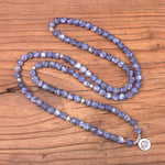Frosted Sodalite Full Mala