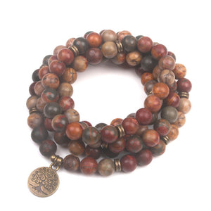 Picasso Jasper Tree Of Life Full Mala