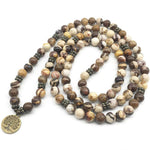 Australian Zebra Jasper Tree Of Life Full Mala